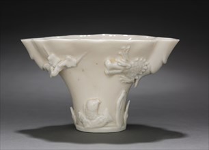 Libation Cup, 1662-1722. China, Qing dynasty (1644-1911), Kangxi reign (1661-1722). Porcelain;