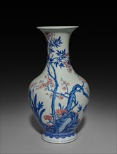 Vase, 1723-1735. China, Jiangxi province, Jingdezhen kilns, Qing dynasty (1644-1912), Yongzheng