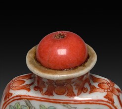 Snuff Bottle with Stopper (stopper), 1736-1795. China, Qing dynasty (1644-1912), Qianlong reign