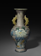 Beaker Vase:  Fahua ware, 1368- 1644. China, Shanxi province, Ming dynasty (1368-1644). Porcelain;
