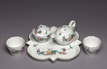 Tea Service (Déjeuner), c. 1730. Chantilly Porcelain Factory (French). Tin-glazed soft-paste