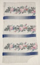 Painted Organdy Strip, mid 1800s. France, mid-19th century. Painted organdy; overall: 41.2 x 22.6