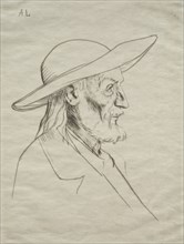 Breton Peasant. Alphonse Legros (French, 1837-1911). Drypoint