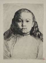 Little Marie. Alphonse Legros (French, 1837-1911). Drypoint