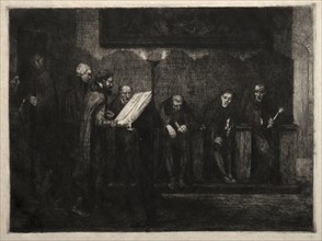 The Spanish Singers. Alphonse Legros (French, 1837-1911). Etching