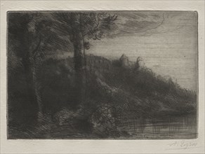 Le Petit Pont. Alphonse Legros (French, 1837-1911). Etching and drypoint