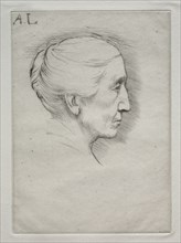 Portrait of Mme. Emily Hughes (1st Plate). Alphonse Legros (French, 1837-1911). Drypoint