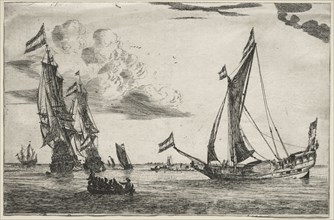Marine. Abraham Zeeman (Dutch, c.1695/6-1754). Etching