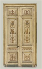 Double-Leaf Doors, 1790s. Pierre Rousseau (French, 1751-1829). Oil on wood; framed: 313.6 x 151.8 x