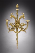 Candle Bracket, c. 1780. France, style of Louis XVI, 18th Century. Gilt bronze; overall: 63.5 x 34