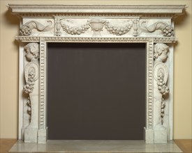 Mantel, c. 1730. Probably by William Kent (British, 1685-1748). Marble; overall: 153.7 x 204.4 cm
