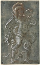 Man Entwined by Two Snakes, c. 1527. Attributed to Giovanni Antonio da Pordenone (Italian,