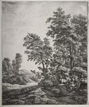 Mercury and Argus. Anthonie Waterloo (Dutch, 1609/10-1690). Etching