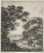 Abraham Dismissing Hagar. Anthonie Waterloo (Dutch, 1609/10-1690). Etching