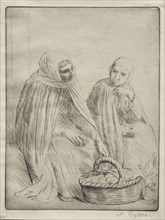 The Egg Merchants (1st Plate). Alphonse Legros (French, 1837-1911). Drypoint