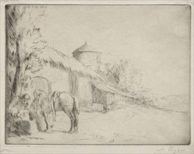 The Watering Place (2nd Plate). Alphonse Legros (French, 1837-1911). Drypoint