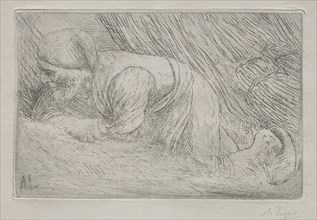 The Fagot Gatherers. Alphonse Legros (French, 1837-1911). Drypoint