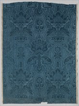 Fragment of Figured Silk for Upholstery, 1700-1750. France, first half of 18th century. Damask and