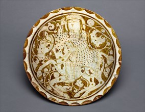 Luster Dish with Polo Player, 1170-1200. Iran, Kashan, Seljuk period, late 12th-early 13th Century.