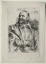 Portrait of Jan Snellinx. Anthony van Dyck (Flemish, 1599-1641). Etching
