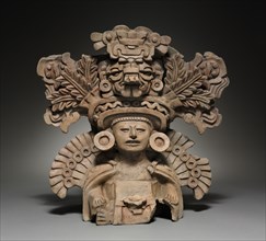 Funerary Urn, before 1944. Mexico, Oaxaca, Zapotec Culture. Terracotta; overall: 38.3 x 38.5 x 25.3