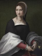 Portrait of a Woman, c. 1518. Circle of Andrea del Sarto (Italian, 1486-1530). Oil on wood; framed: