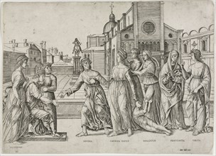 The Calumny of Apelles, c. 1500-1506. Girolamo Mocetto (Italian, c. 1458-c. 1531), after Andrea