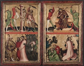 Diptych with the Passion of Christ, c. 1400. Austria, Styria, 15th century. Tempera and gold on