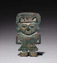 Plaque, 1300s-1400s. Peru, North Coast, Late Chimu Culture, 14th-15th century. Bronze; overall: 13