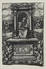The Beautiful Virgin of Ratisbon on an Altar, soon after 1520. Albrecht Altdorfer (German, c.
