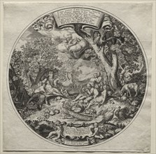 The Golden Age. Theodor de Bry (Flemish, 1528-1598). Engraving