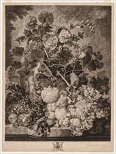 A Fruit Piece, 1781. Richard Earlom (British, 1743-1822). Mezzotint