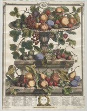Twelve Months of Fruit:  June, 1732. Henry Fletcher (British, active 1715-38). Engraving,