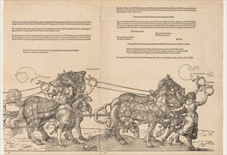 The Great Triumphal Car of Emperor Maximilian. Albrecht Dürer (German, 1471-1528). Woodcut
