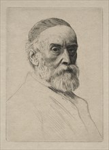George Frederick Watts. Alphonse Legros (French, 1837-1911). Drypoint