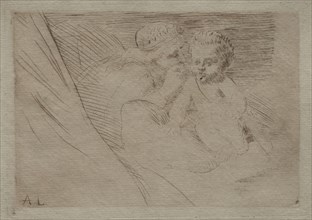 Mab et Cupidon. Alphonse Legros (French, 1837-1911). Drypoint