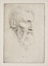 Auguste Rodin. Alphonse Legros (French, 1837-1911). Drypoint
