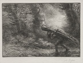 The Return to the Cottage. Alphonse Legros (French, 1837-1911). Drypoint