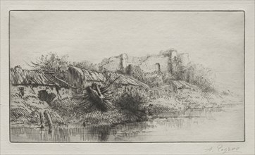 The Abandoned Village. Alphonse Legros (French, 1837-1911). Etching and drypoint