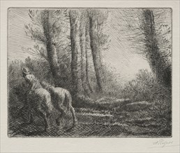 Returning from Tilling the Land. Alphonse Legros (French, 1837-1911). Drypoint
