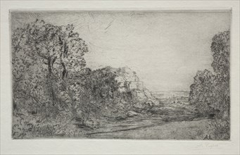 Landscape:  Sunrise. Alphonse Legros (French, 1837-1911). Drypoint