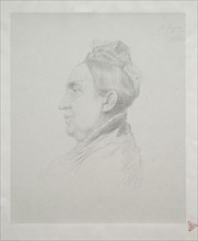 Portrait of Madame Kemp in Profile (2nd Plate). Alphonse Legros (French, 1837-1911). Lithograph