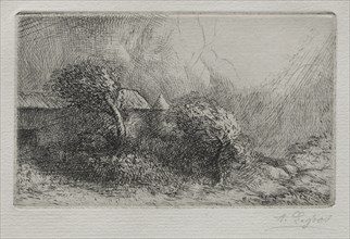 Chailli:  End of a Storm (Effet d'orage). Alphonse Legros (French, 1837-1911). Drypoint