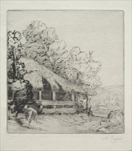 The Little Shed (Le Petit Hangar). Alphonse Legros (French, 1837-1911). Drypoint