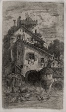 The Mill, 1866. Rodolphe Bresdin (French, 1822-1885). Etching; sheet: 17.4 x 9.9 cm (6 7/8 x 3 7/8