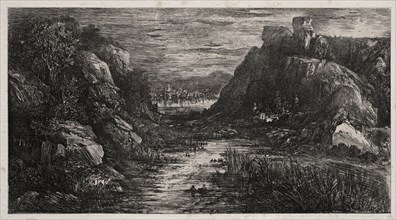 The Distant City, 1868. Rodolphe Bresdin (French, 1822-1885). Lithograph and roulette; sheet: 27.5