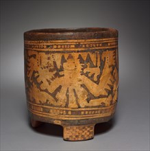 Vase, 250-900. Honduras, Maya. Earthenware; diameter: 21.7 x 19.8 cm (8 9/16 x 7 13/16 in.);