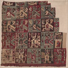 Corner Fragment, Probably from a Tunic, 700-1100 A.D.. Peru, South Coast, Wari Culture, Middle