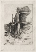 Old Mill, Branchville, Connecticut. John Henry Twachtman (American, 1853-1902). Etching