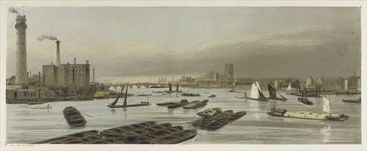 London As It Is:  Westminster, from Waterloo Bridge, 1842. Thomas Shotter Boys (British, 1803-1874)